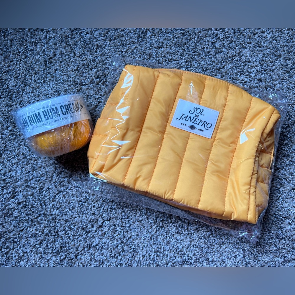 NEW Sol de Janeiro XL bum bum cream & bag